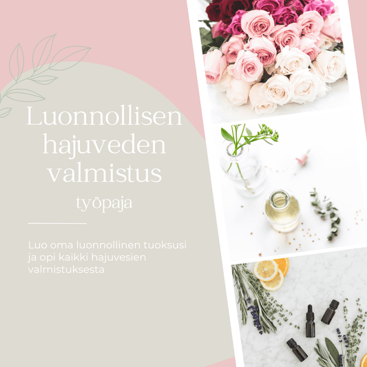 Luonnollisen hajuveden valmistus - työpaja - Vanamo Cosmetics