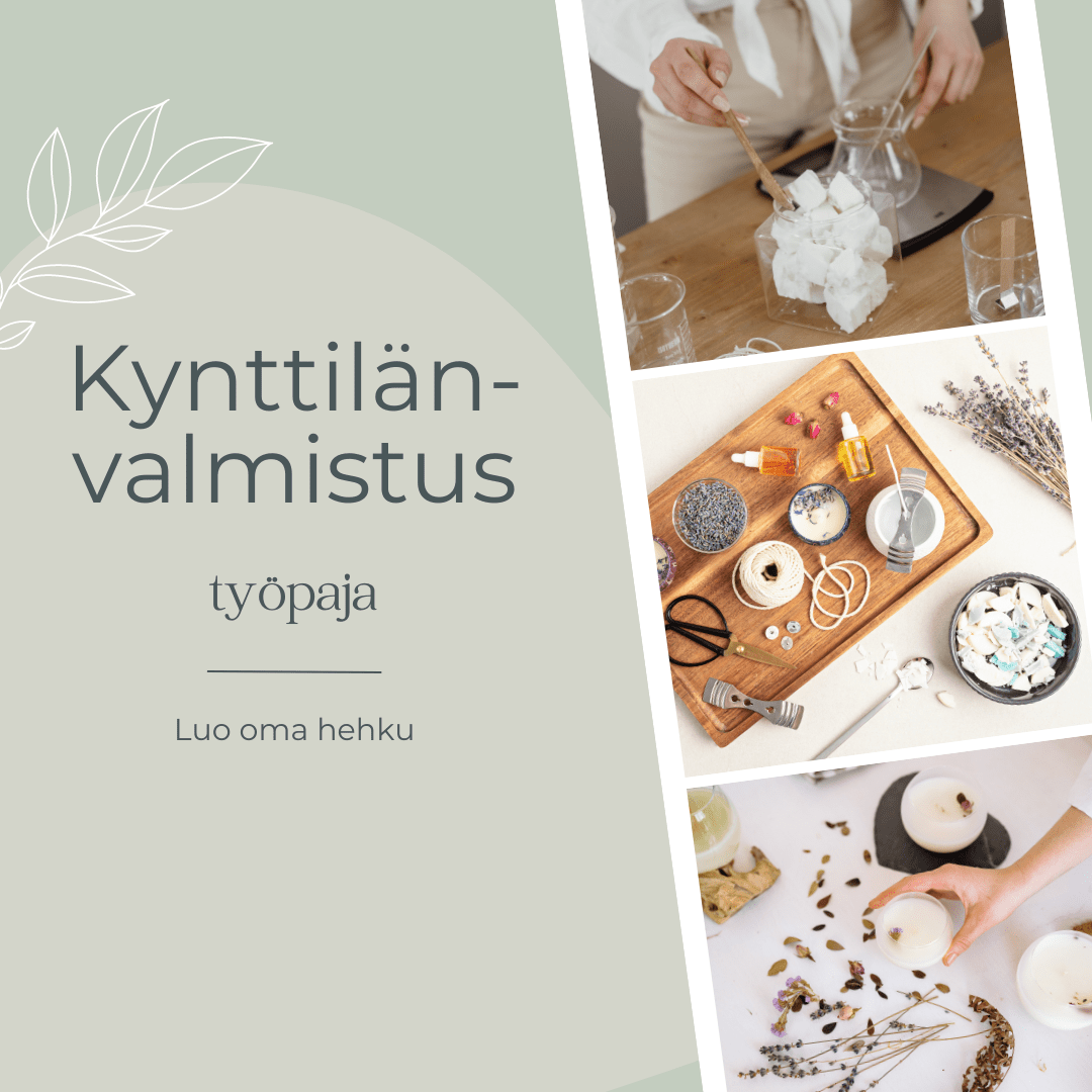 Kynttilänvalmistus - työpaja - Vanamo Cosmetics