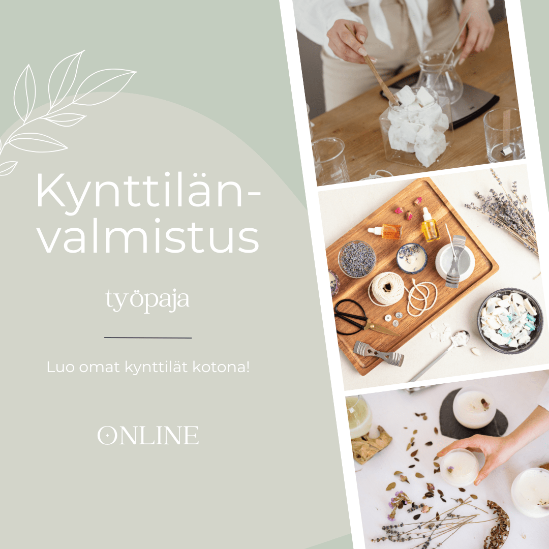 Kynttilänvalmistus - työpaja Online - Vanamo Cosmetics